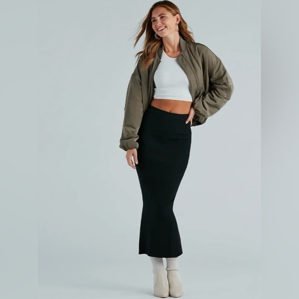 Windsor Another Slay Sweater Knit Maxi Skirt